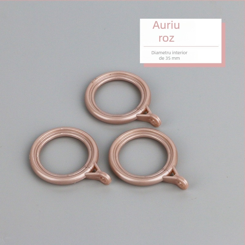 Inel pentru perdea – plastic, design modern minimalist, accesorii pentru bara de perdele (Material: plastic; Categorie: inel pentru perdea; Stil: modern minimalist; Personalizare: Nu)