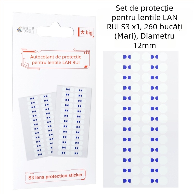 Blue Sharp Film de protecție a obiectivului camerei telefonului – Adeziv anti-praf, pentru unelte de reparare telefoane
