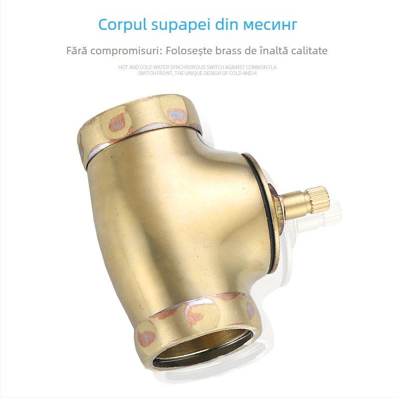 Valvă de spălare a toaletei cu deschidere rapidă pentru toaletă squat, ieșire de 1 inch, 15 s de spălare, cupru, fără electricitate