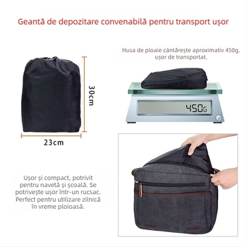 Acoperire de ploaie pentru șața din spate a bicicletei, copii – impermeabil, capacitate 50, unisex