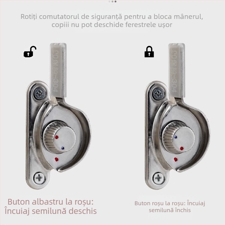 Crescent lock — model Z5LW9_1637382257207; material: oțel inoxidabil; marcă: The First Force; stil: modern și minimalist; utilizare universală.