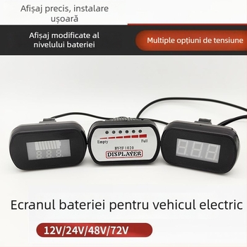 Display tensiune baterie pentru vehicul electric și măsurător de putere 24-60V