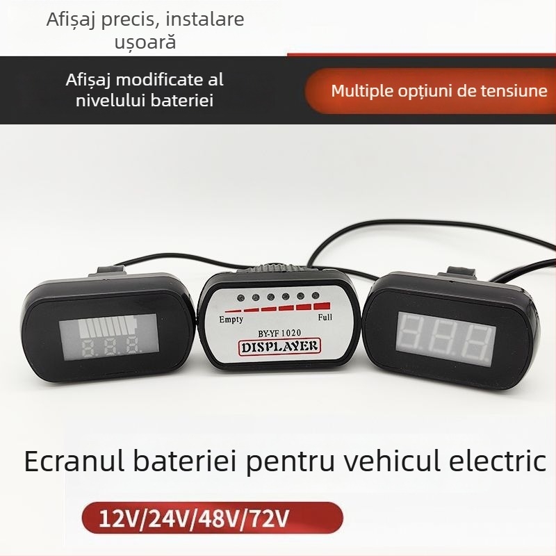 Display tensiune baterie pentru vehicul electric și măsurător de putere 24-60V