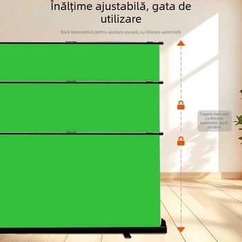 Fundal din pânză pentru fotografii de costume — roll-up portabil, cu carcasă din aluminiu și țesătură Oxford