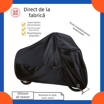 H.s Acoperire pentru motocicletă – impermeabilă, UV rezistent, protecție împotriva prafului, personalizare disponibilă
