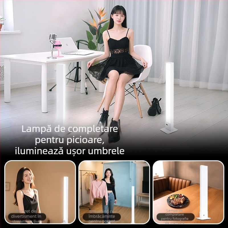 Lumină profesională pentru fotografie Yongeer W20B, cu sursă de alimentare independentă și intensitate reglabilă