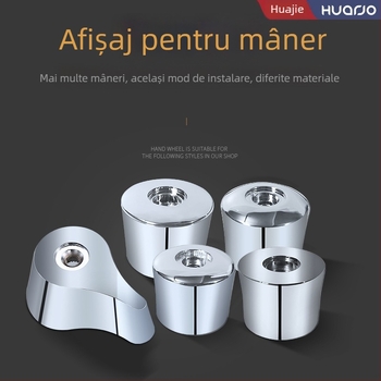 Accesoriu pentru ventilul de spălare al toaletei cu buton de întârziere și manivelă cu arc, model H865-PJ, ABS, HUARJO/Walje, presiune de apă 0.3, stil modern