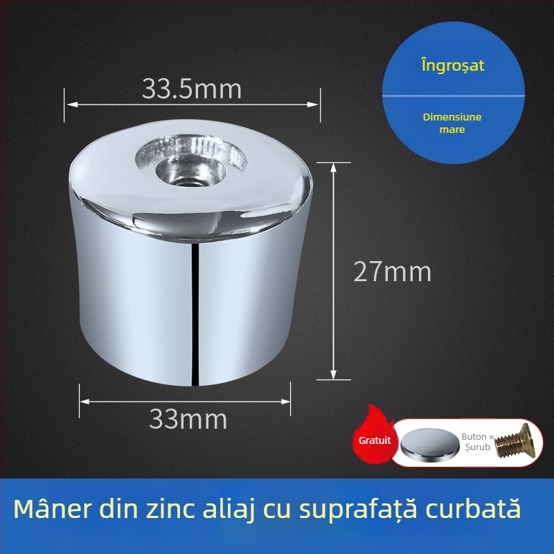 Accesoriu pentru ventilul de spălare al toaletei cu buton de întârziere și manivelă cu arc, model H865-PJ, ABS, HUARJO/Walje, presiune de apă 0.3, stil modern