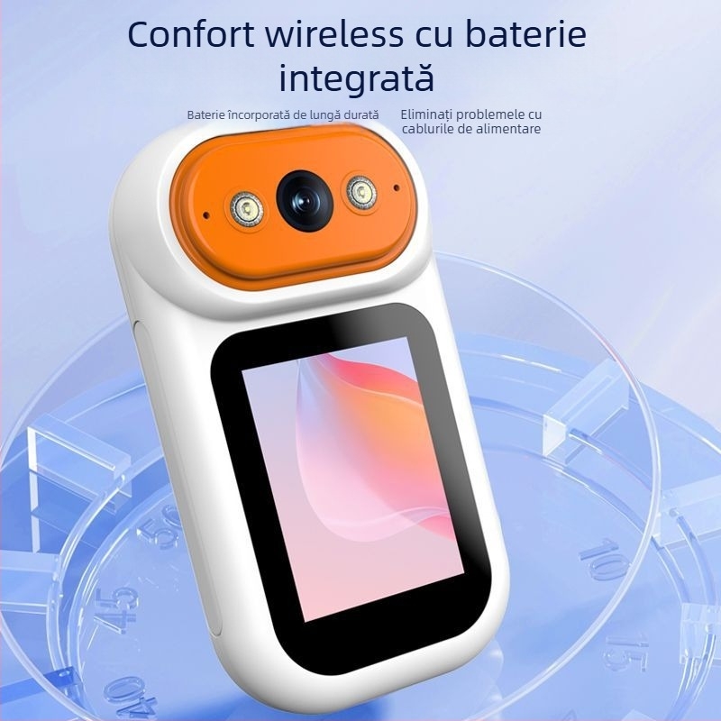 Cameră inteligentă pentru supravegherea copiilor, utilizare în interior, 1080p, obiectiv 4 mm, rază 10–30 m, control prin aplicație mobilă, compatibil Android și iOS