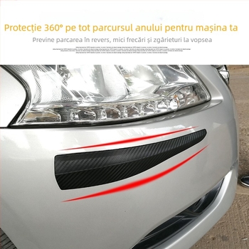 TM bandă de protecție pentru bara față, PVC, universal pentru autoturisme, set 2 bucăți