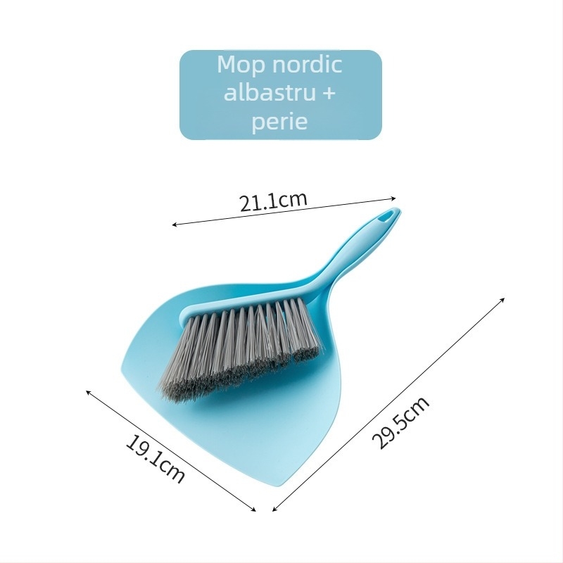 Set de curățare din plastic: perie pentru mașină și îndepărtarea prafului, perie pentru spațiile dintre pat, canapea și tastatură, măturică de birou cu recipient
