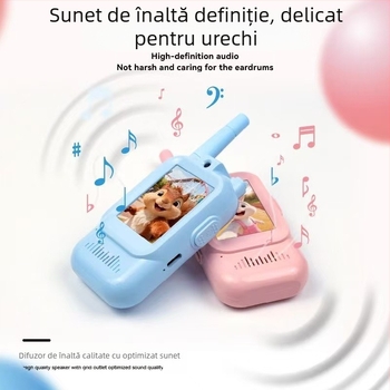 Walkie talkie video pentru copii – comunicare la distanță, încărcare Type-C, pentru 7–14 ani, certificare 3C 2025182202069864