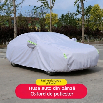 Husă auto 190T, acoperire completă, protecție UV și ploaie, izolație termică, pânză Oxford, protecție împotriva prafului