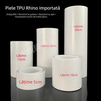 Film TPU autoadeziv pentru uși și panouri de motocicletă; Brand: Strength Factory; Material: TPU; Garanție: Vezi detalii