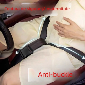 Centură de siguranță pentru gravide în mașină – suport pentru burtă, anti-coliziune pentru conducere în sarcină târzie