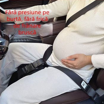 Centură de siguranță pentru gravide în mașină – suport pentru burtă, anti-coliziune pentru conducere în sarcină târzie