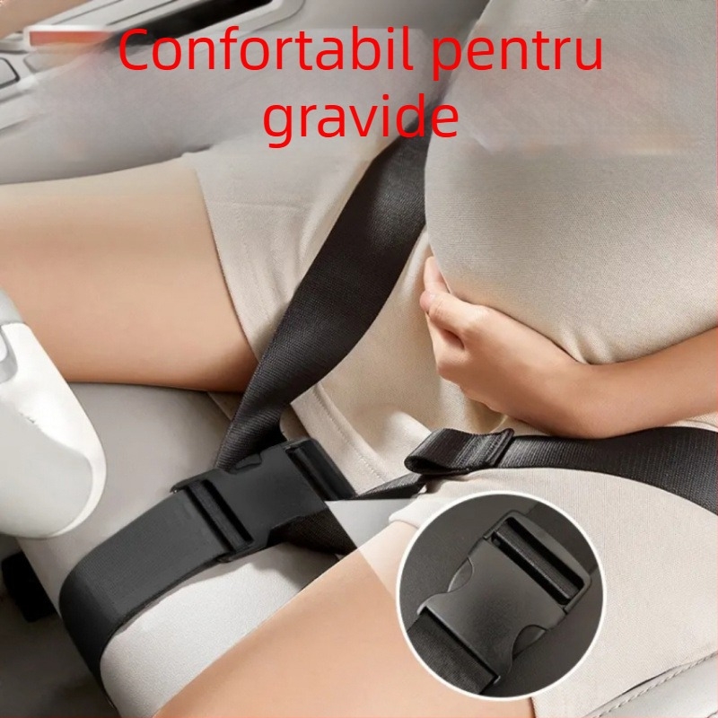 Centură de siguranță pentru gravide în mașină – suport pentru burtă, anti-coliziune pentru conducere în sarcină târzie
