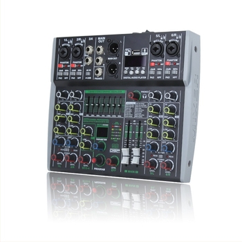 Mixer cu 8 canale, DSP încorporat 99, egalizator pe 7 benzi, Bluetooth și înregistrare MP3 internă