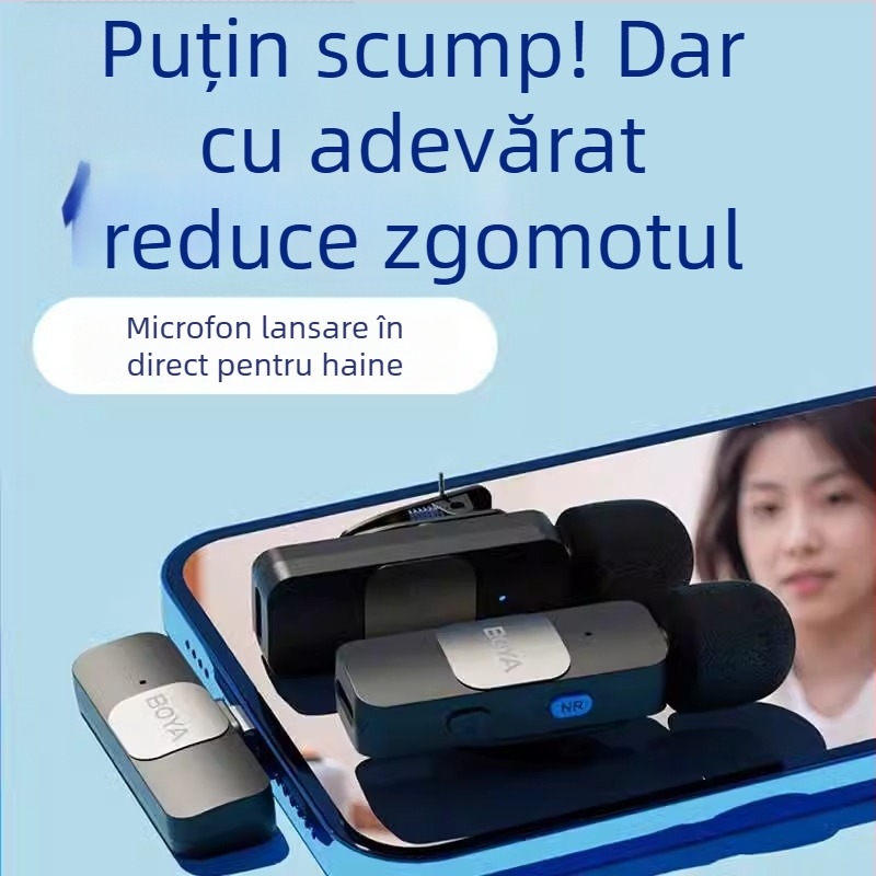 Boya BY-V10V20 Microfon lavalier wireless pentru streaming mobil