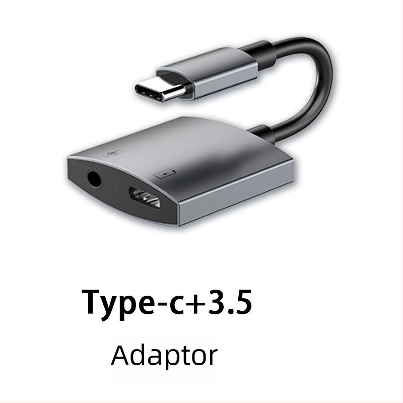 Adaptor audio Type-C pentru dispozitive Apple - adaptor pentru căști 2 în 1, decodor, model Hwy-007, brand Yycz