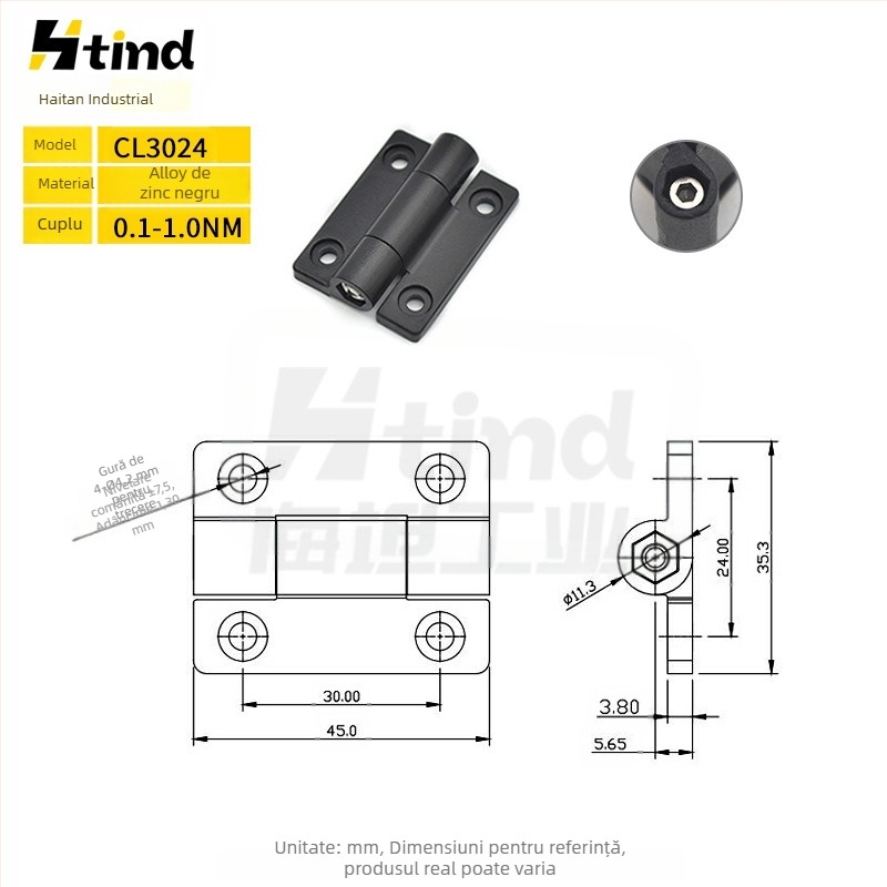 Balama pentru uși de dulap și ferestre, aliaj de zinc, HL2620, balama groasă obișnuită, electroplată, Sea tan