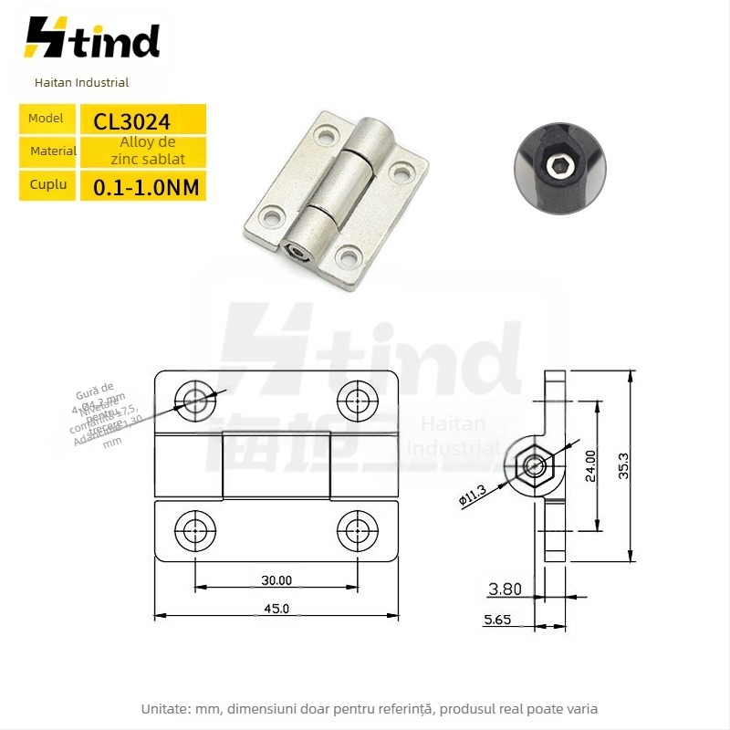Balama pentru uși de dulap și ferestre, aliaj de zinc, HL2620, balama groasă obișnuită, electroplată, Sea tan