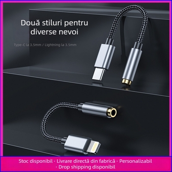 Adaptor Type-C la 3,5mm DAC pentru telefoane mobile