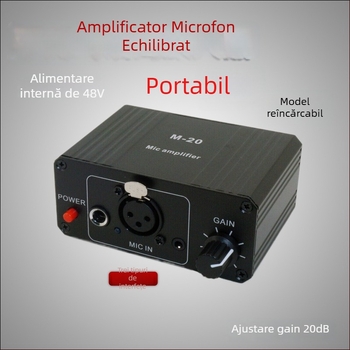 Rhythm Imagination M-20 Interfață audio cu alimentare phantom 48V pentru microfoane condensator și dinamice
