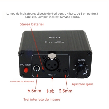 Rhythm Imagination M-20 Interfață audio cu alimentare phantom 48V pentru microfoane condensator și dinamice