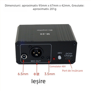 Rhythm Imagination M-20 Interfață audio cu alimentare phantom 48V pentru microfoane condensator și dinamice