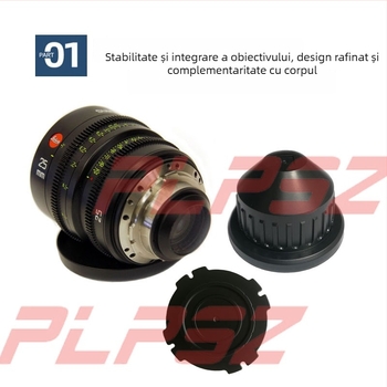 Capac spate PL pentru obiectiv, cu protecție împotriva prafului și inel etan anti-derapare