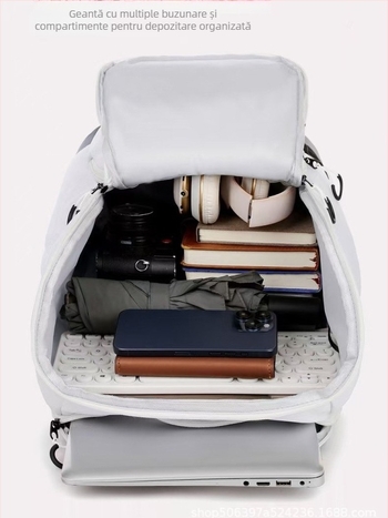 Rucsac sportiv cu sistem de pernă de aer, unisex, capacitate mare, potrivit pentru baschet, fitness și călătorii