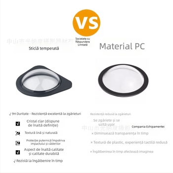 Capac protecție pentru camera frontală din sticlă securizată pentru Tesla Model Y/YL și Model 3 actualizat — protecție la vânt și praf, procesare OEM