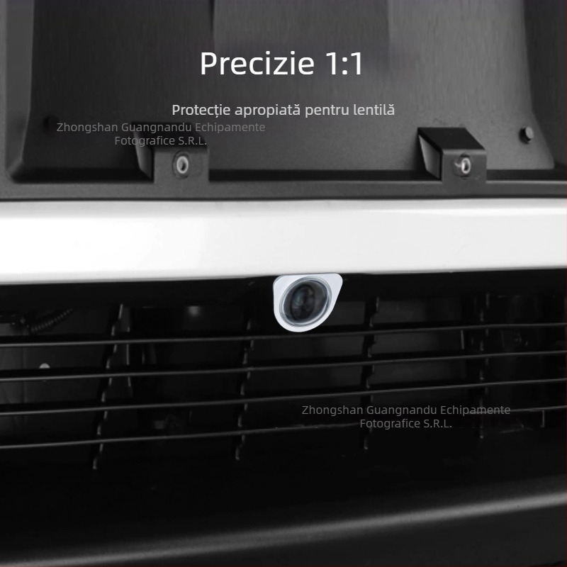 Capac protecție pentru camera frontală din sticlă securizată pentru Tesla Model Y/YL și Model 3 actualizat — protecție la vânt și praf, procesare OEM