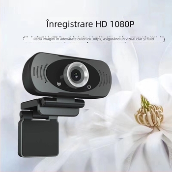 Cameră web USB HD cu microfon încorporat, senzor de 2 MP, rezoluție 1600x1200, 30FPS, USB 2.0, pentru desktop și notebook