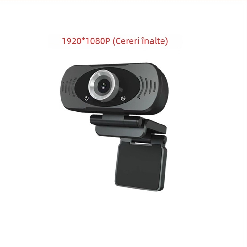 Cameră web USB HD cu microfon încorporat, senzor de 2 MP, rezoluție 1600x1200, 30FPS, USB 2.0, pentru desktop și notebook