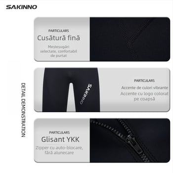 Costum de neopren unu-piesă cu mâneci lungi și picioare lungi – Sharkcono; menține căldura; unisex; pentru înot și scufundări