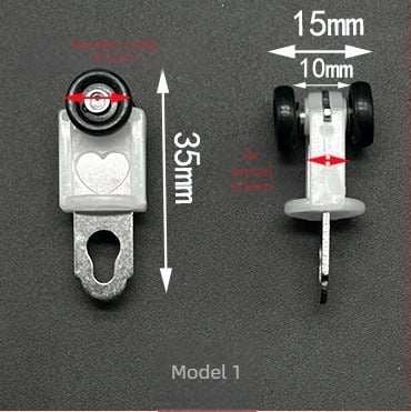 Set rulare pentru șine de perdea — plastic, oțel inoxidabil, personalizabil, stil modern minimalist