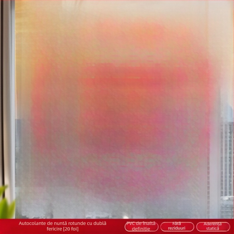 Autocolant electrostatic pentru ferestre de nuntă (PVC, Taocai, Nu este importat, Categorie: Cuvânt fericit)