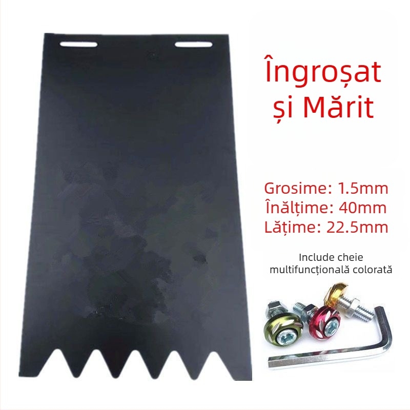 Protecție noroi spate pentru roți, universală, lată și îngroșată, pentru motociclete, vehicule electrice și tricicluri