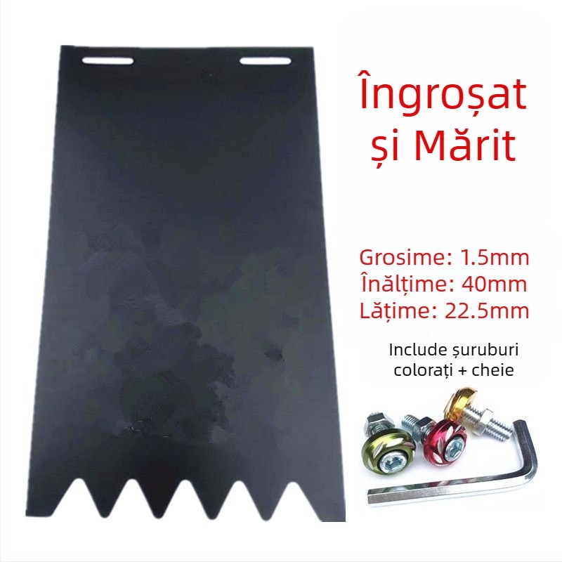 Protecție noroi spate pentru roți, universală, lată și îngroșată, pentru motociclete, vehicule electrice și tricicluri
