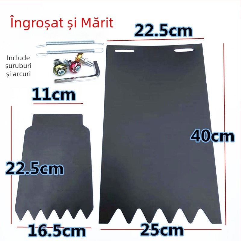 Protecție noroi spate pentru roți, universală, lată și îngroșată, pentru motociclete, vehicule electrice și tricicluri
