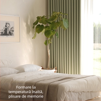 Perdele Chenille cu model Jasmine, dublă față, Stil francez, lux ușor, Umbrire înaltă 71–99%, pentru living și dormitor