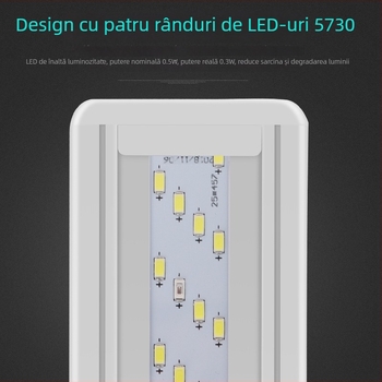 Serin lampă LED ultra-subțire pentru acvariu, iluminare pentru plante acvatice, suport cu clips reglabil pentru acvariu, 5–16W, plastic, 400 g