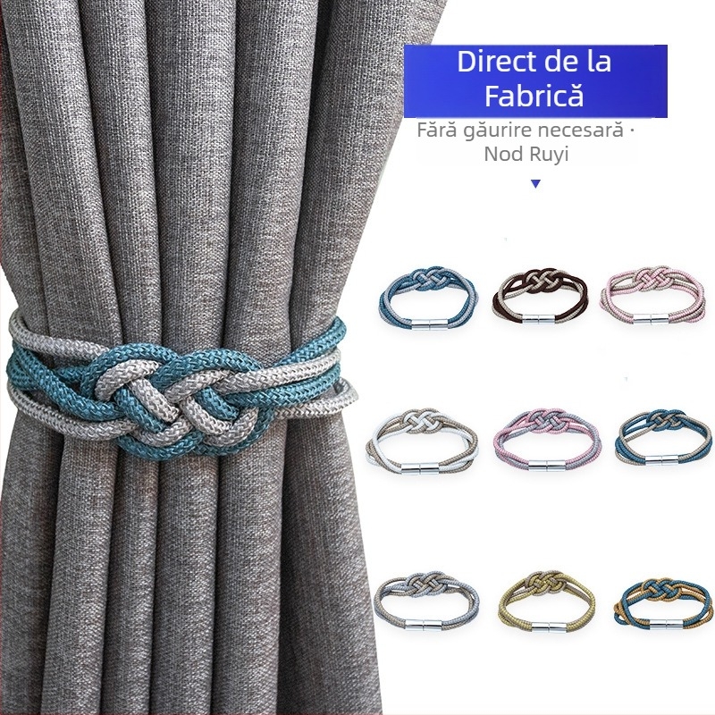 Accesorii pentru perdea — cataramă magnetică, model ck-5, material: plastic + poliester, potrivit pentru perdele de tip suspendat, stil: modern minimalist