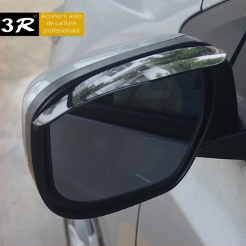 Deflector de ploaie pentru oglinda universală, cauciuc, montaj adeziv, potrivire generală, AT/automat