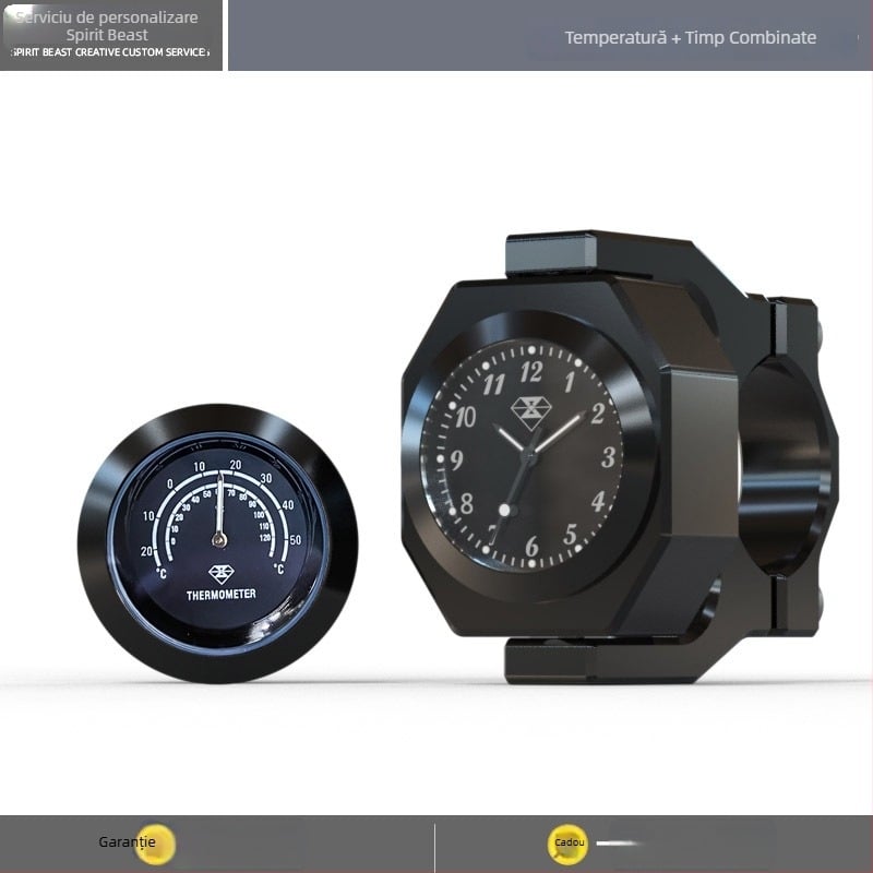 Spirit Beast ceas motocicletă L2 pentru Honda CB190 – aliaj de aluminiu, termometru etanș
