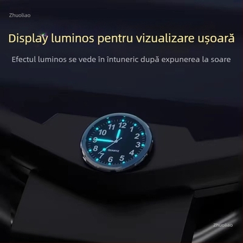 Ceas de timp pentru vehicul electric, cu afișaj reglabil la unghi, ceas impermeabil pentru bordul mașinii