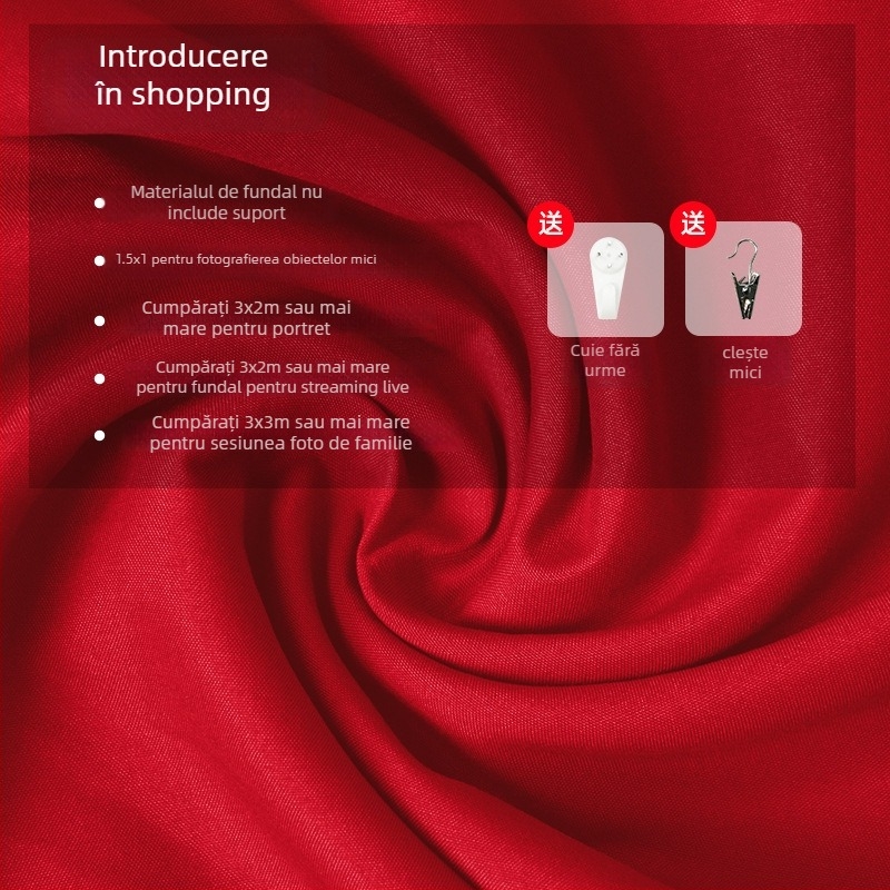 Fundal de fotografie pentru portrete, absorbant la lumină, gros