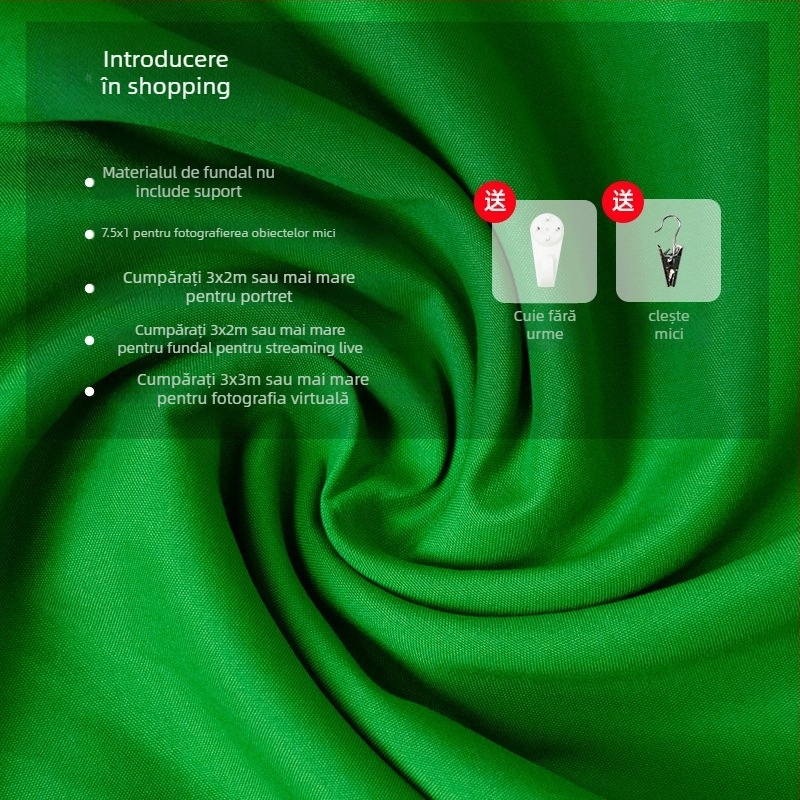 Fundal de fotografie pentru portrete, absorbant la lumină, gros